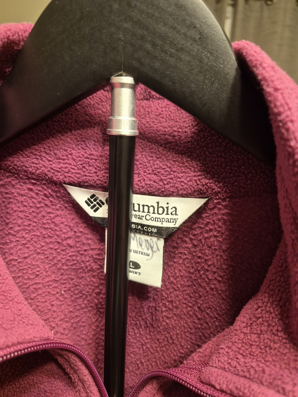 Columbia Raspberry Pink Full-Zip Fleece Jacket - Picture 3 of 4